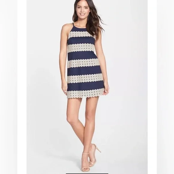 Lilly Pulitzer NWT Annabelle Shift True Navy $288 - Picture 5 of 12